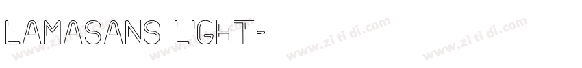 Lamasans Light字体转换